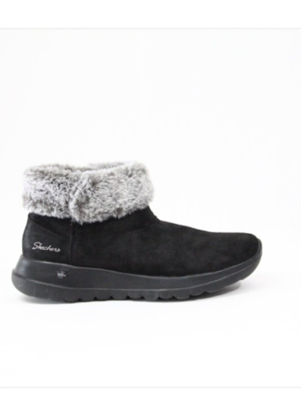 Skechers On the Go Boots sz 9 Women Winter Booties pull on Faux Fur lined snow
